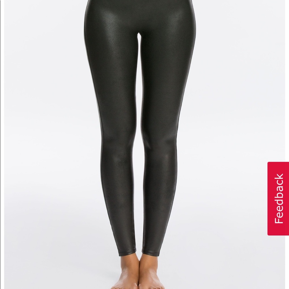 Spanx Faux Leather Leggings Worn Once Like New ☺️